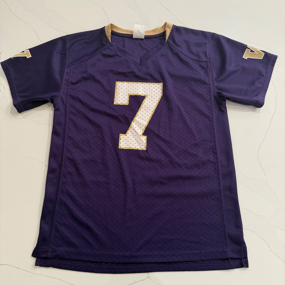 Rivalry Threads Washington Huskies Youth Jersey Purple Gold Number 7 L 12/14